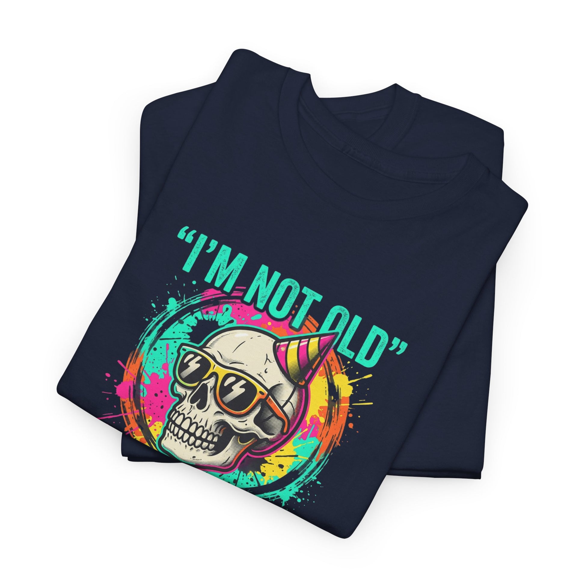 Vintage Skull Tee - "I'm Not Old, I'm Classic" Retro Skull Birthday Shirt