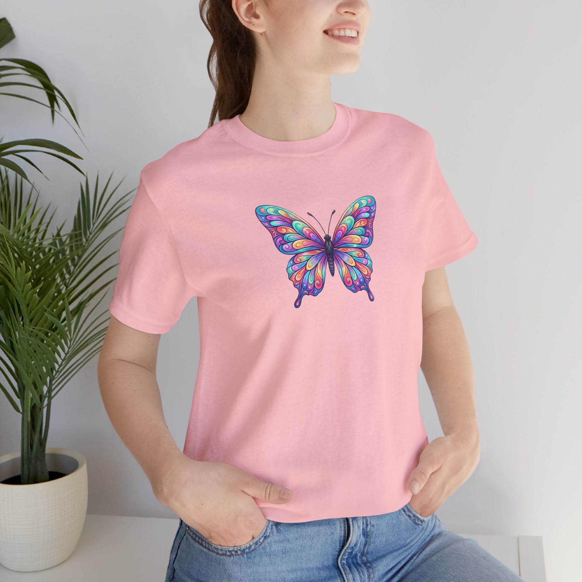 Butterfly Graphic Tee — Colorful Watercolor Butterfly T-Shirt
