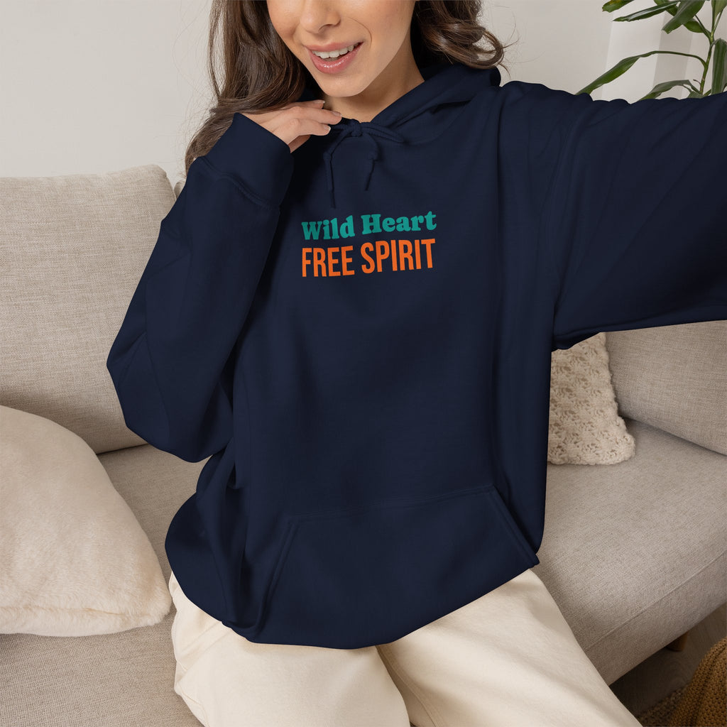Wild Heart Free Spirit Floral Goddess Fox Hoodie - Front and Back Design