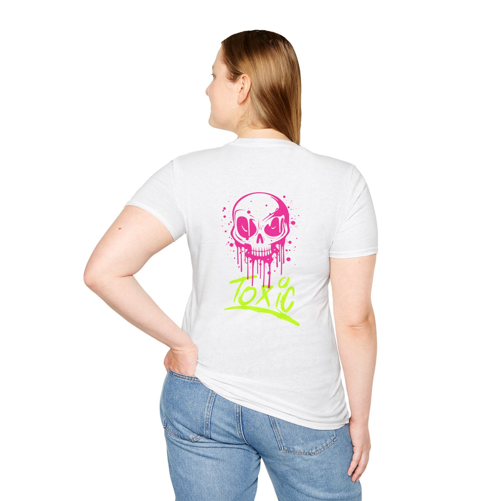 T-Shirt — Neon Drip Skull "Toxic" Graphic