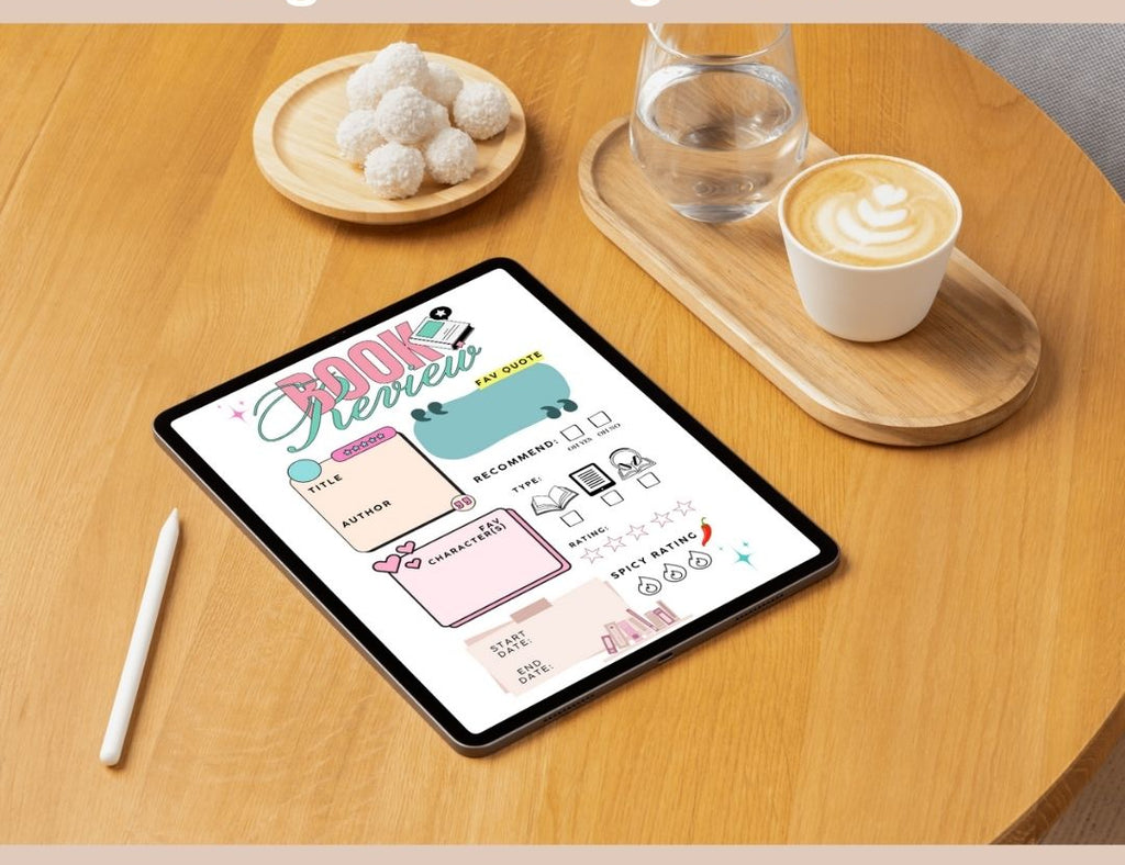 Digital Reading Planner I Book Journal: Track Your Reading, TBR List, Challenges, Reviews & Stats