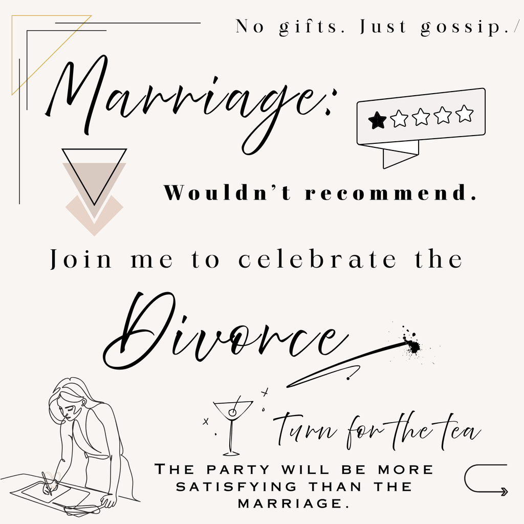 Divorce Party Savage Invite