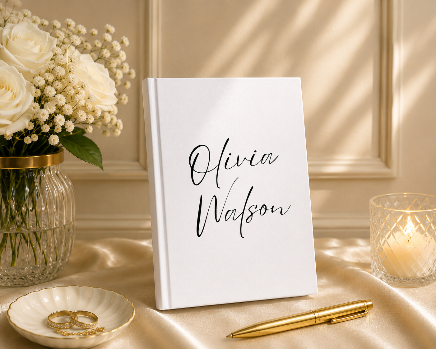 Personalised Hardcover Journal – Custom Name Notebook, A5 Size