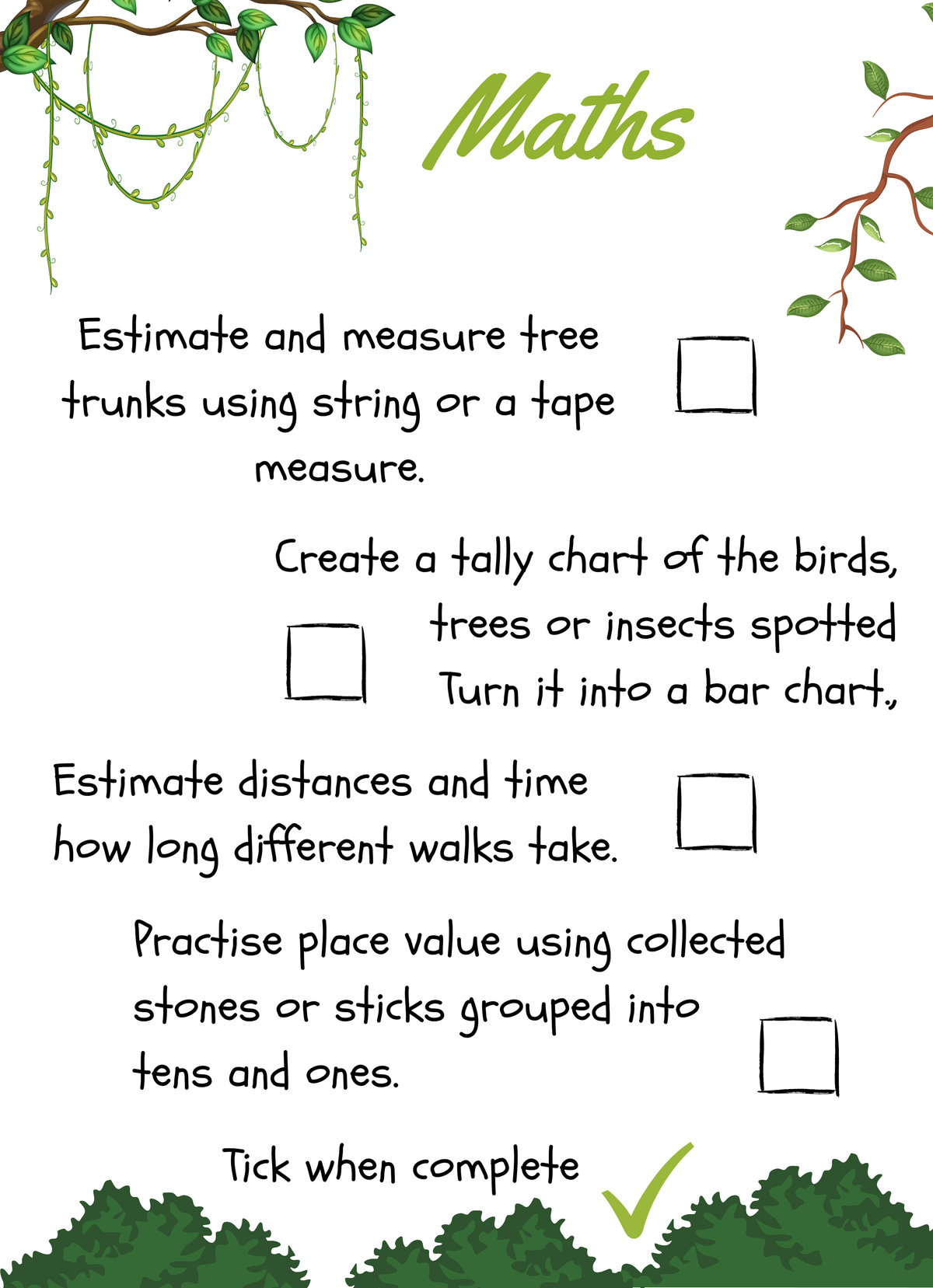 FOREST ADVENTURE FREE PRINTABLE - HOME EDUCATION