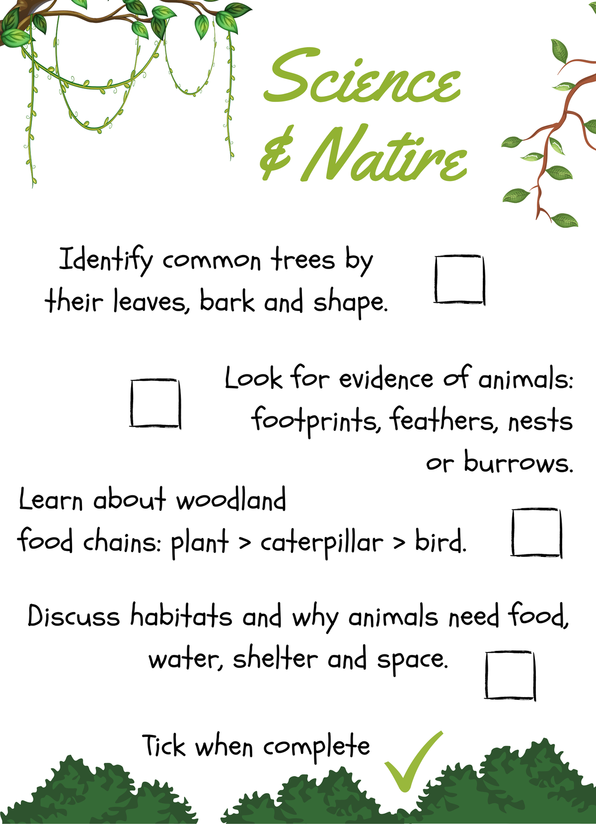 FOREST ADVENTURE FREE PRINTABLE - HOME EDUCATION