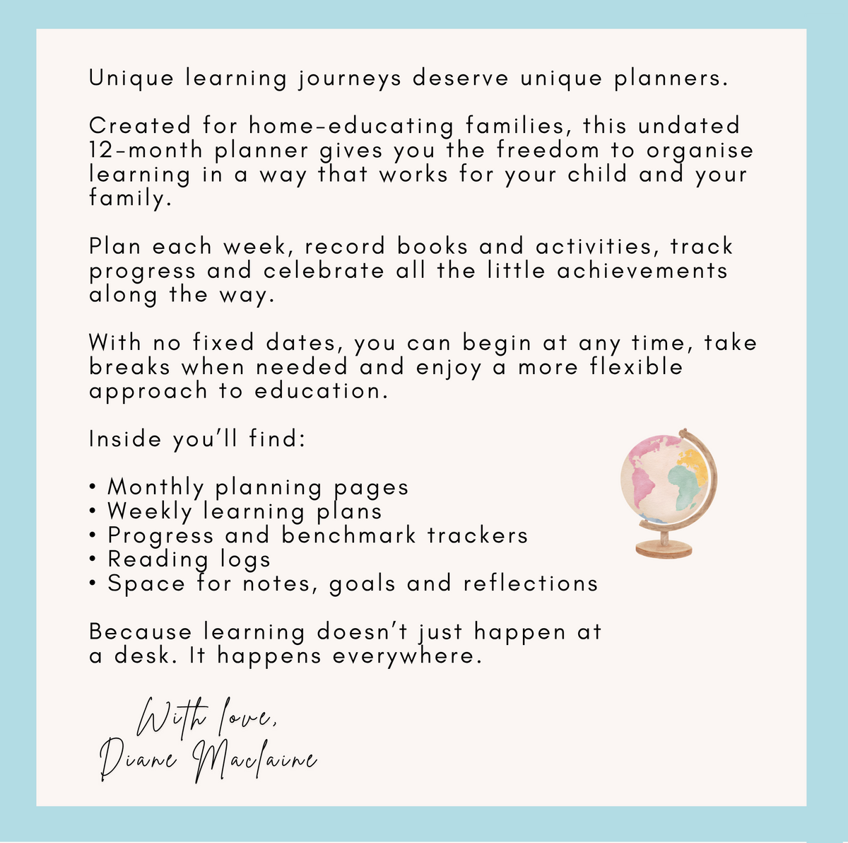 Home Education Planner