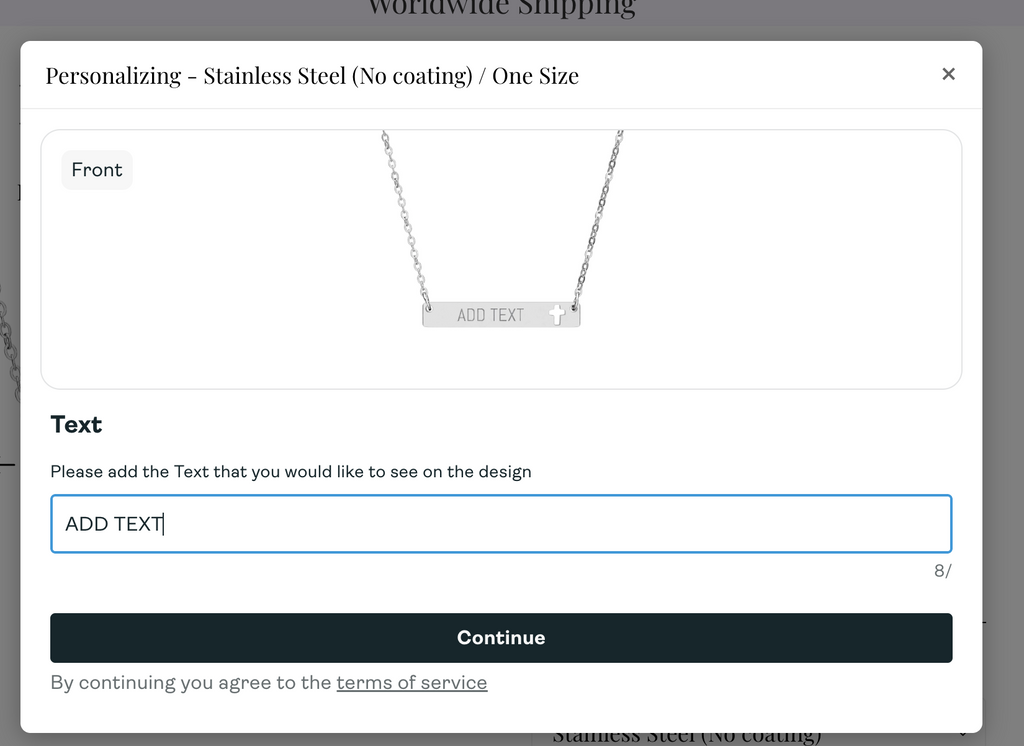 Personalised Cross Bar Necklace – Custom Christian Name, Bible Verse or Faith Message | Engraved Cross Necklace Gift