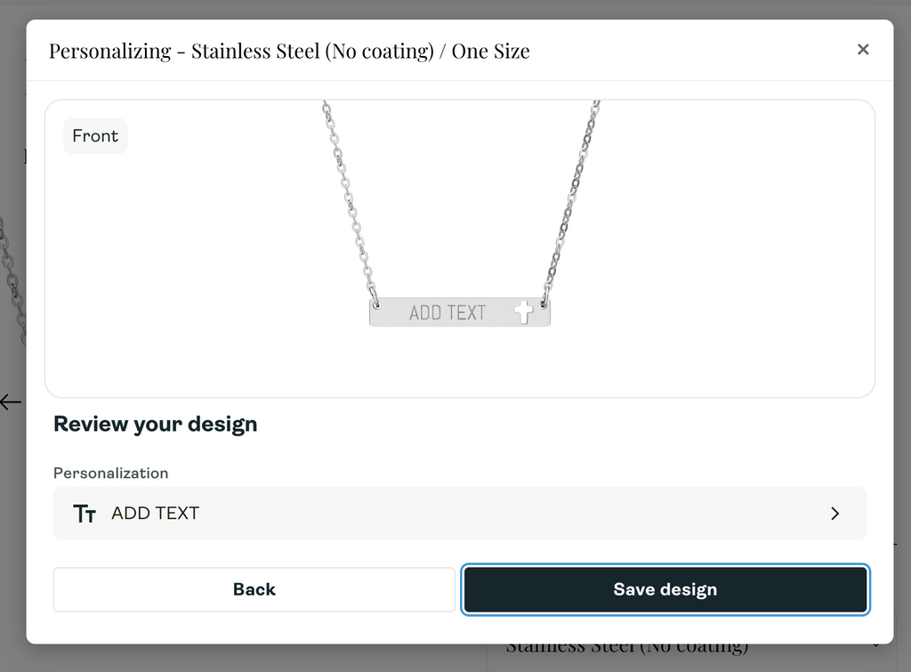 Personalised Cross Bar Necklace – Custom Christian Name, Bible Verse or Faith Message | Engraved Cross Necklace Gift