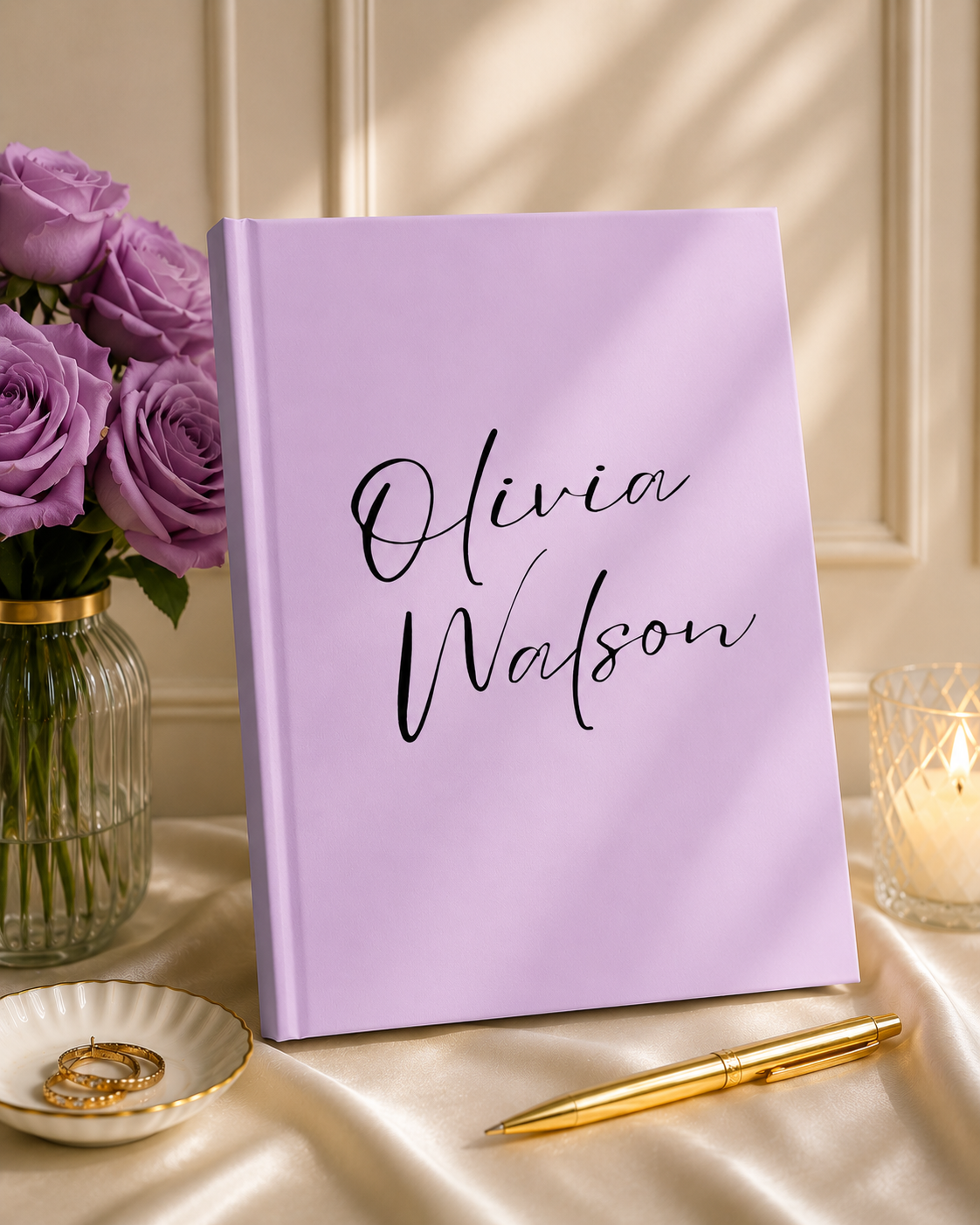 Personalised Hardcover Journal – Custom Name Notebook, A5 Size