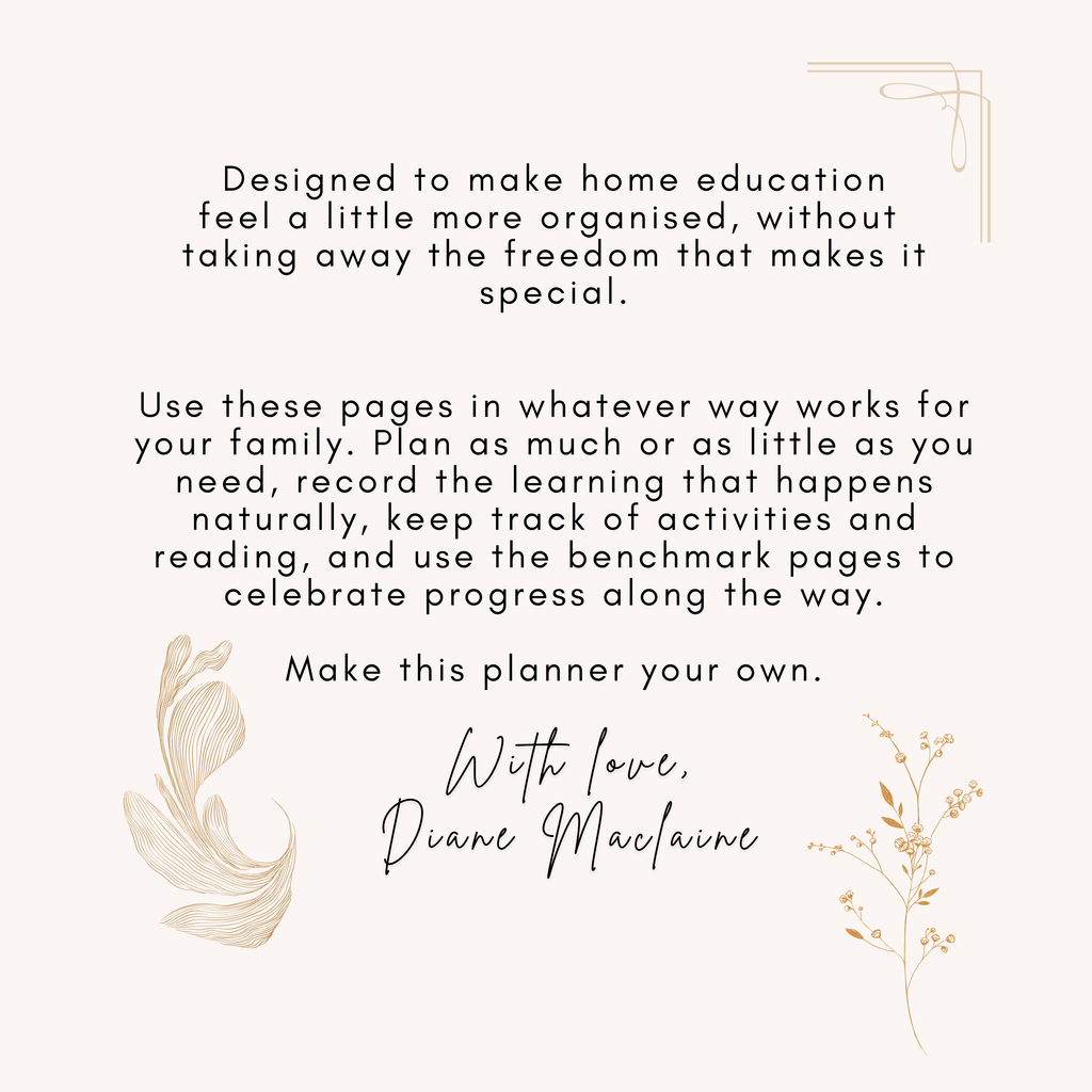 Home Education Planner