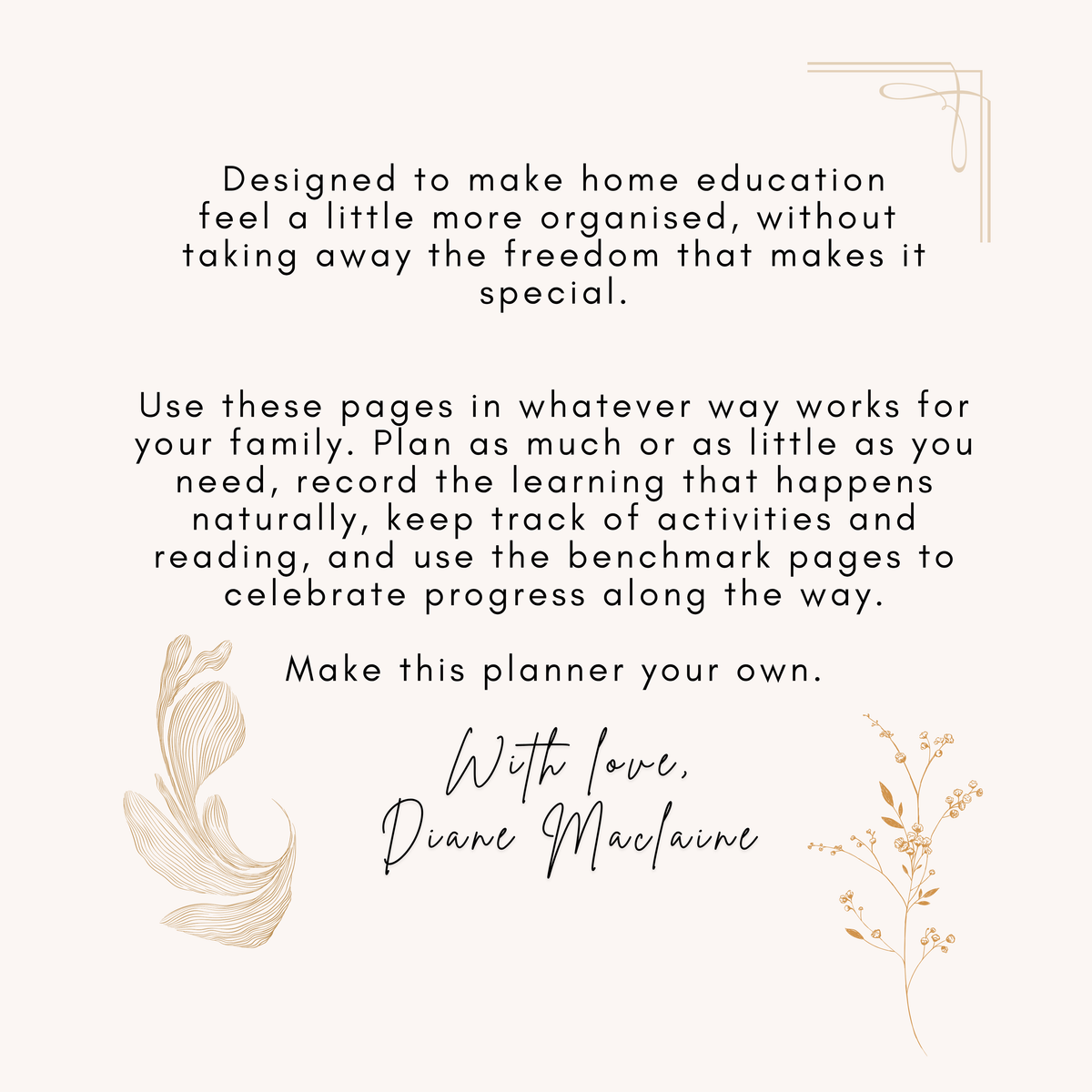Home Education Planner