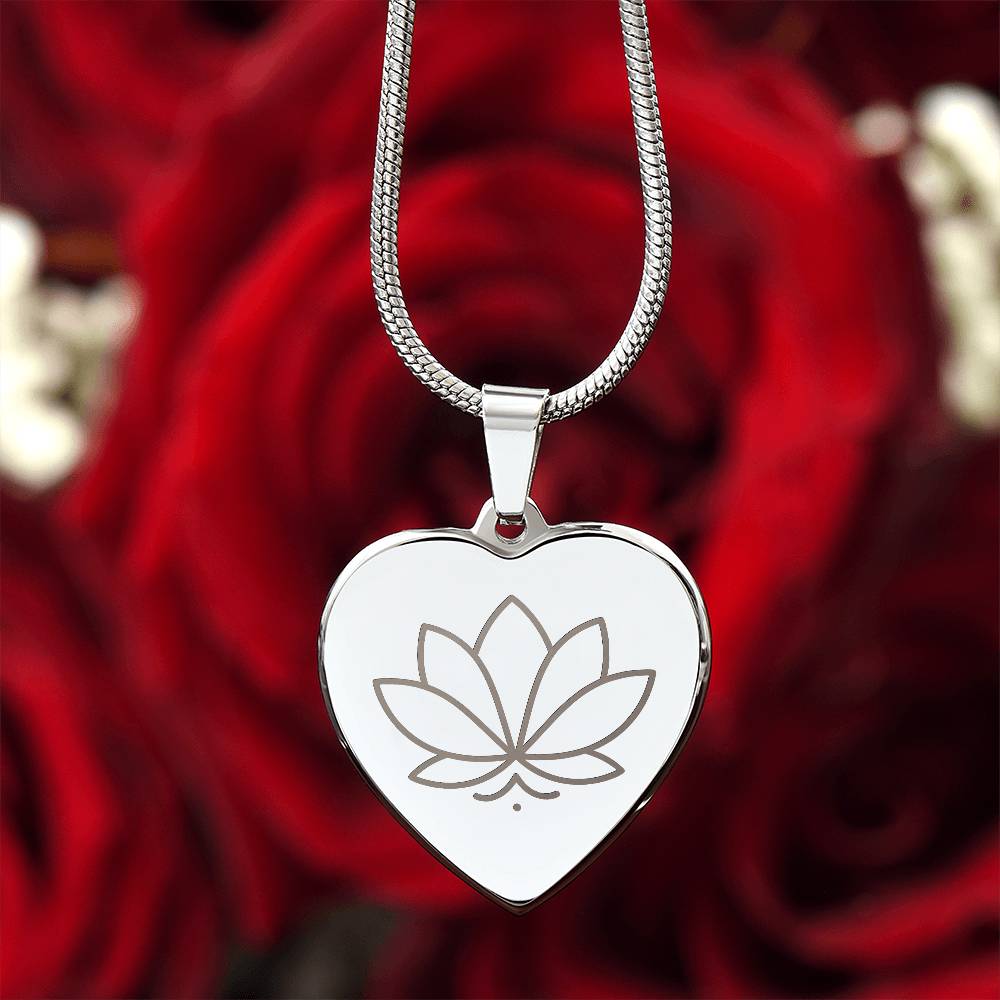 Lotus Heart Necklace