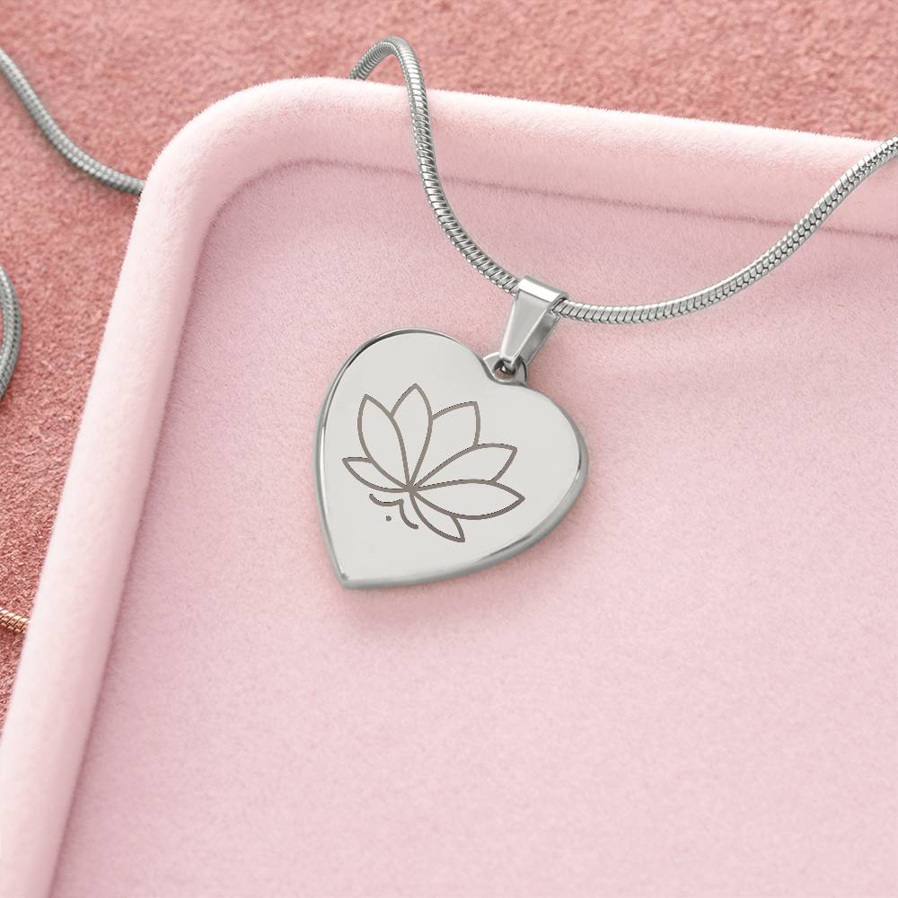 Lotus Heart Necklace