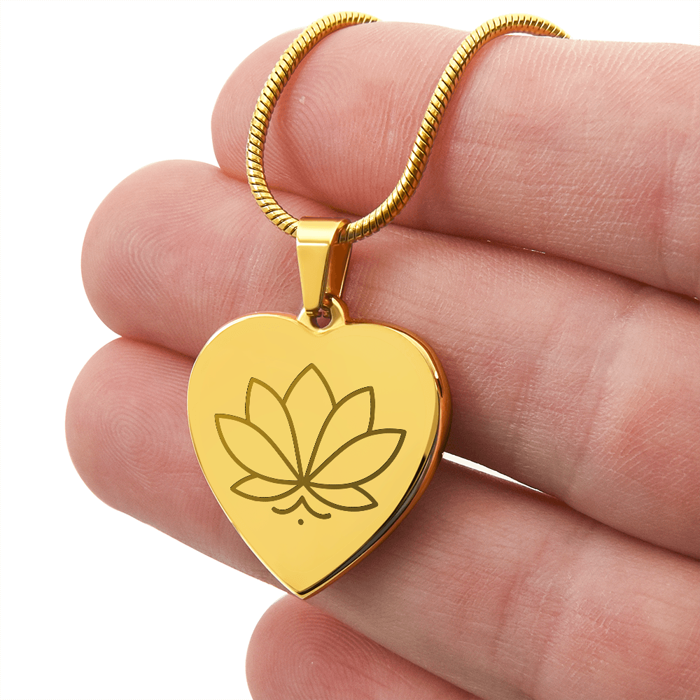 Lotus Heart Necklace