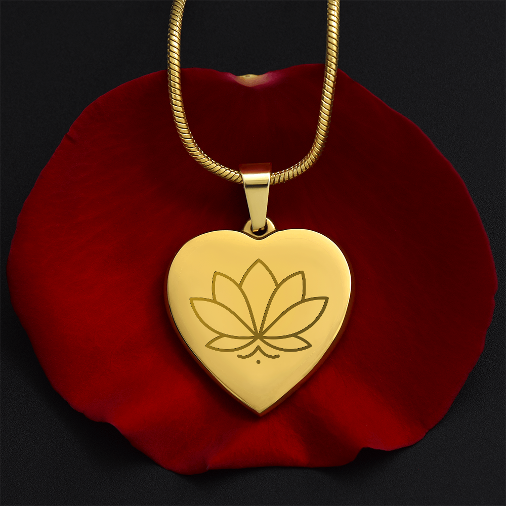 Lotus Heart Necklace