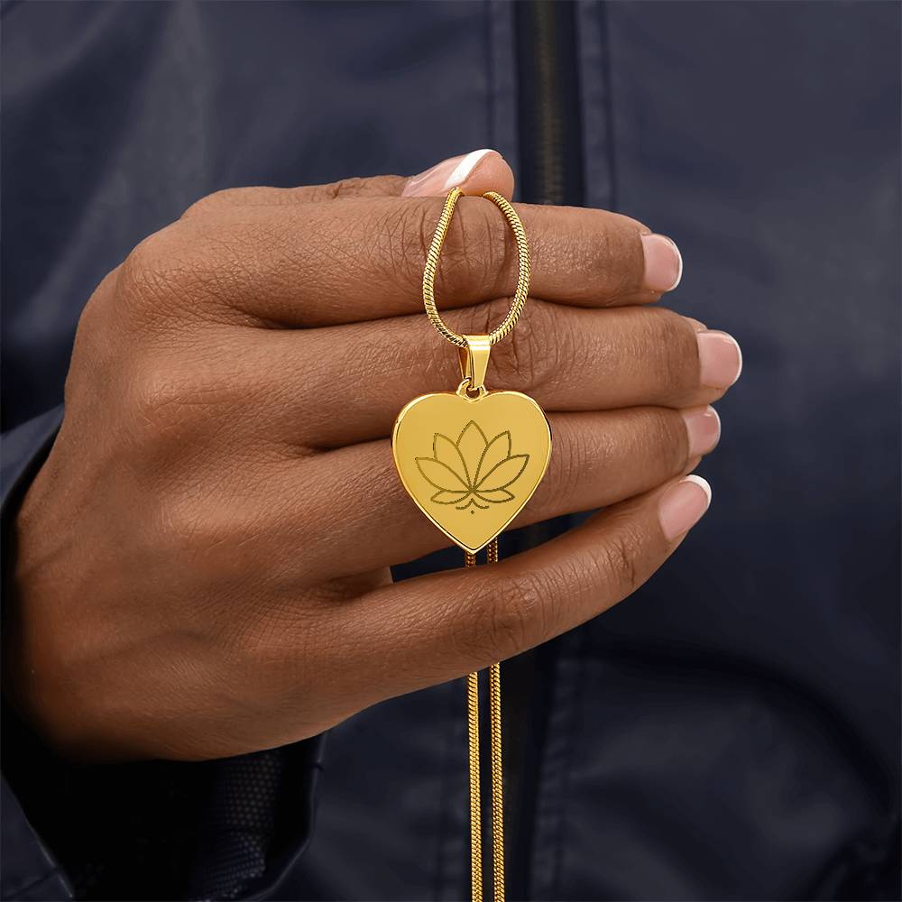 Lotus Heart Necklace