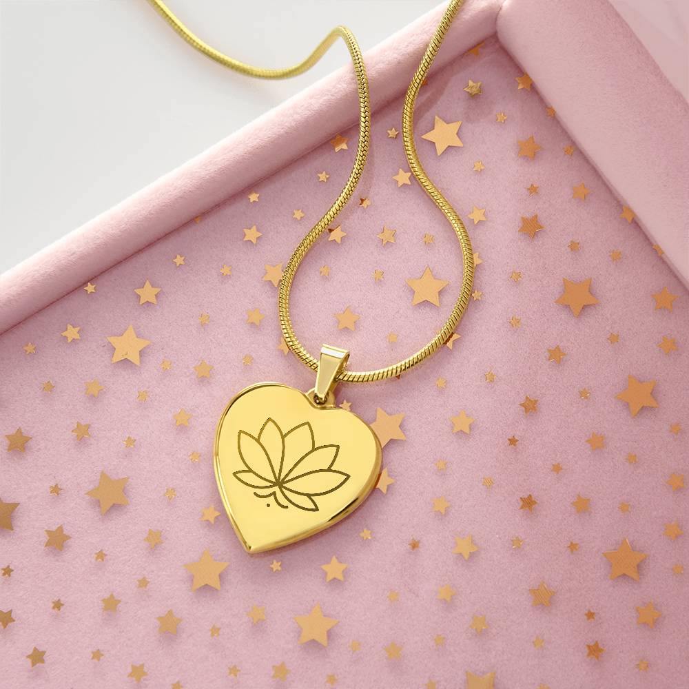Lotus Heart Necklace