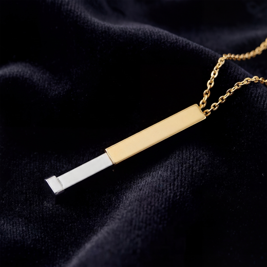 Mama Hidden Message Necklace – I Love You - Sliding Bar Pendant with Secret Engraving | Mother’s Day Gift for Mum