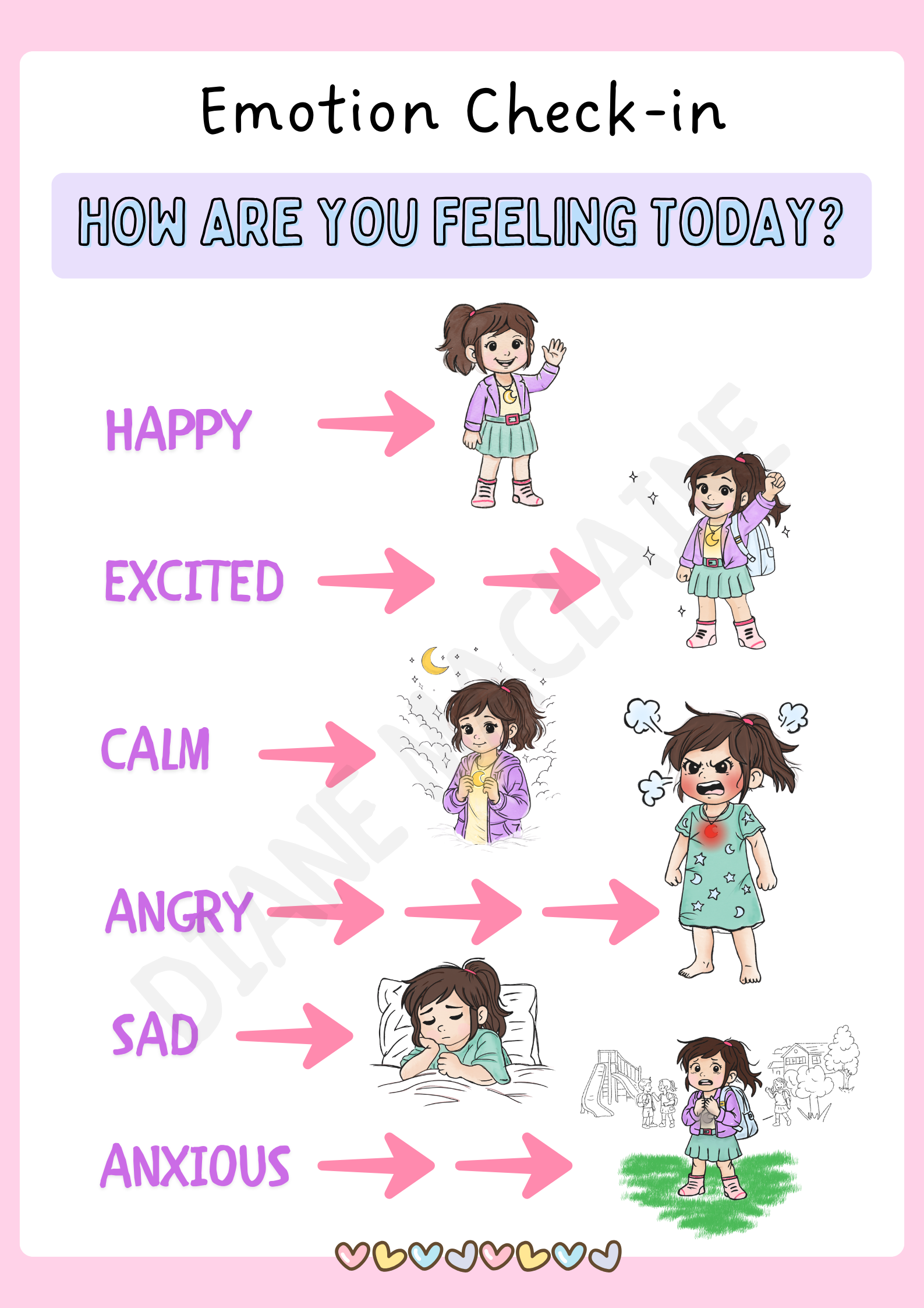 Luna Emotion Check-in Print Out - FREE