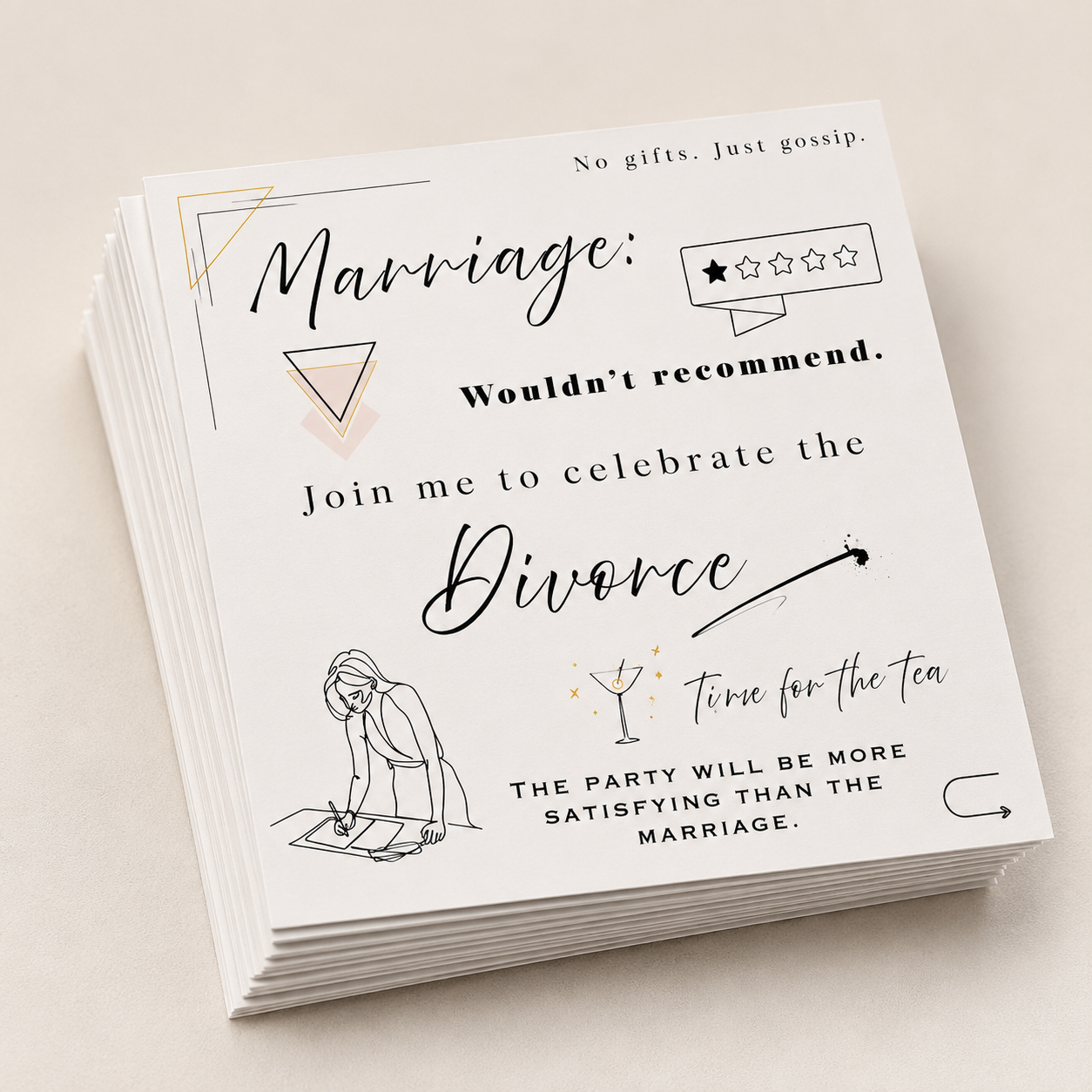 Divorce Party Savage Invite