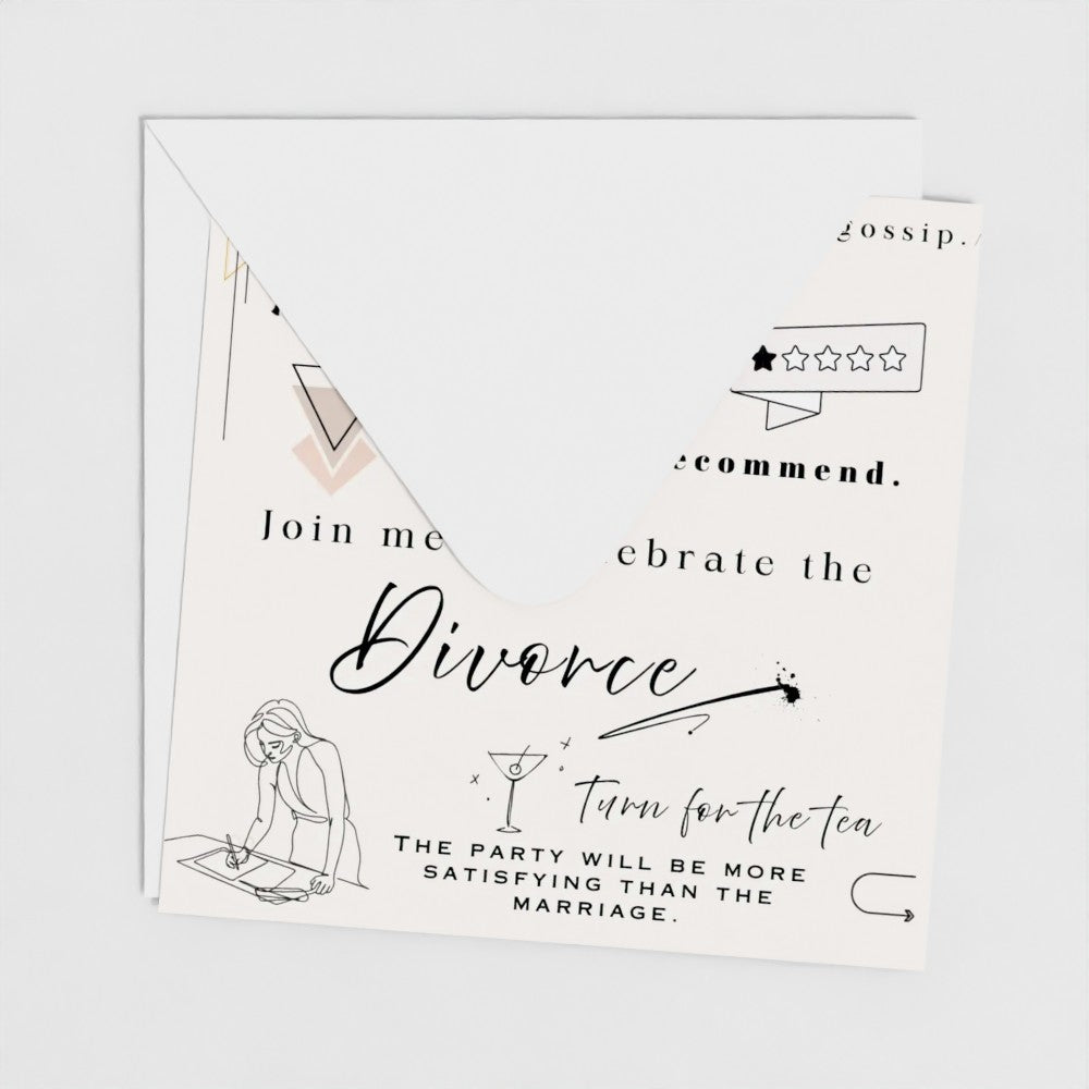 Divorce Party Savage Invite