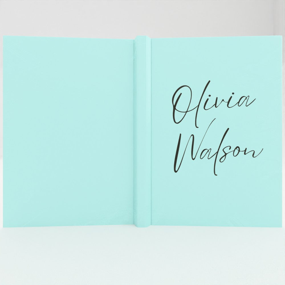 Personalised Hardcover Journal – Custom Name Notebook, A5 Size