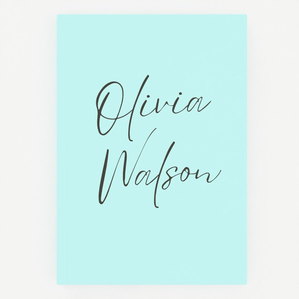 Personalised Hardcover Journal – Custom Name Notebook, A5 Size