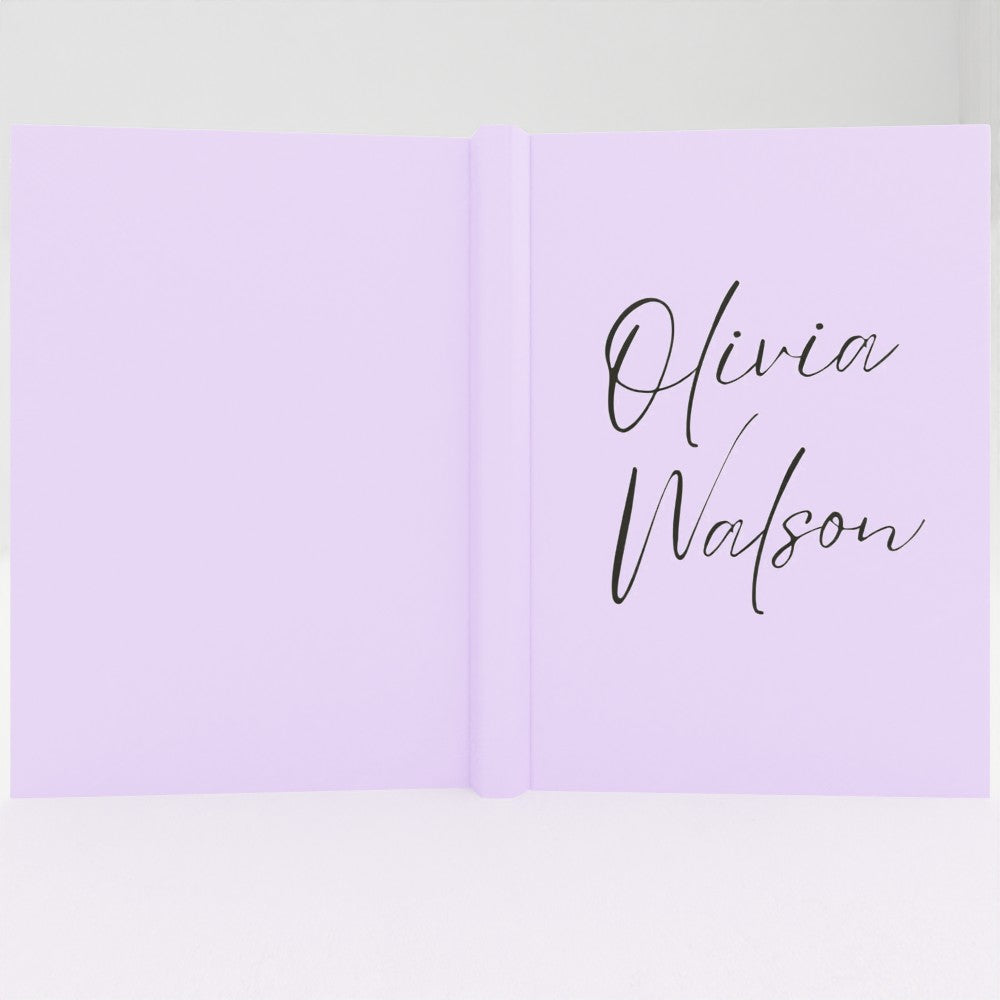 Personalised Hardcover Journal – Custom Name Notebook, A5 Size