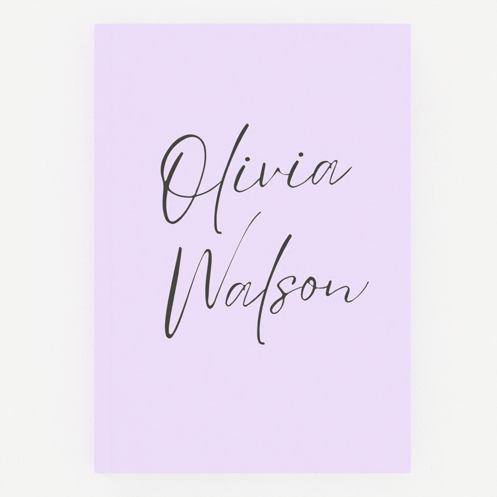 Personalised Hardcover Journal – Custom Name Notebook, A5 Size