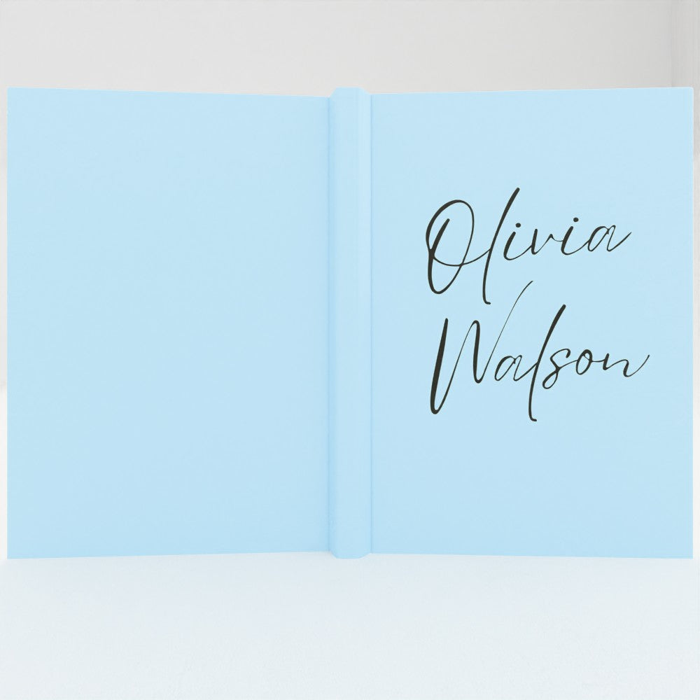 Personalised Hardcover Journal – Custom Name Notebook, A5 Size
