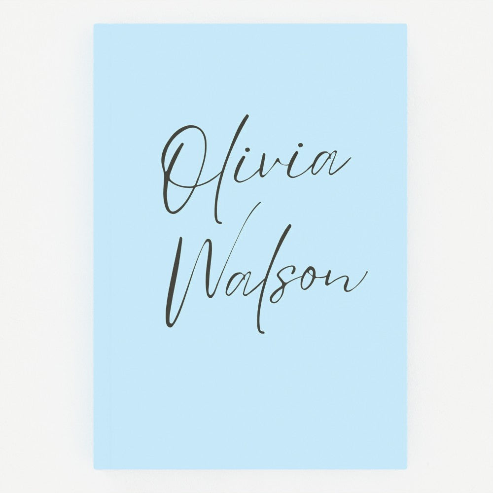 Personalised Hardcover Journal – Custom Name Notebook, A5 Size