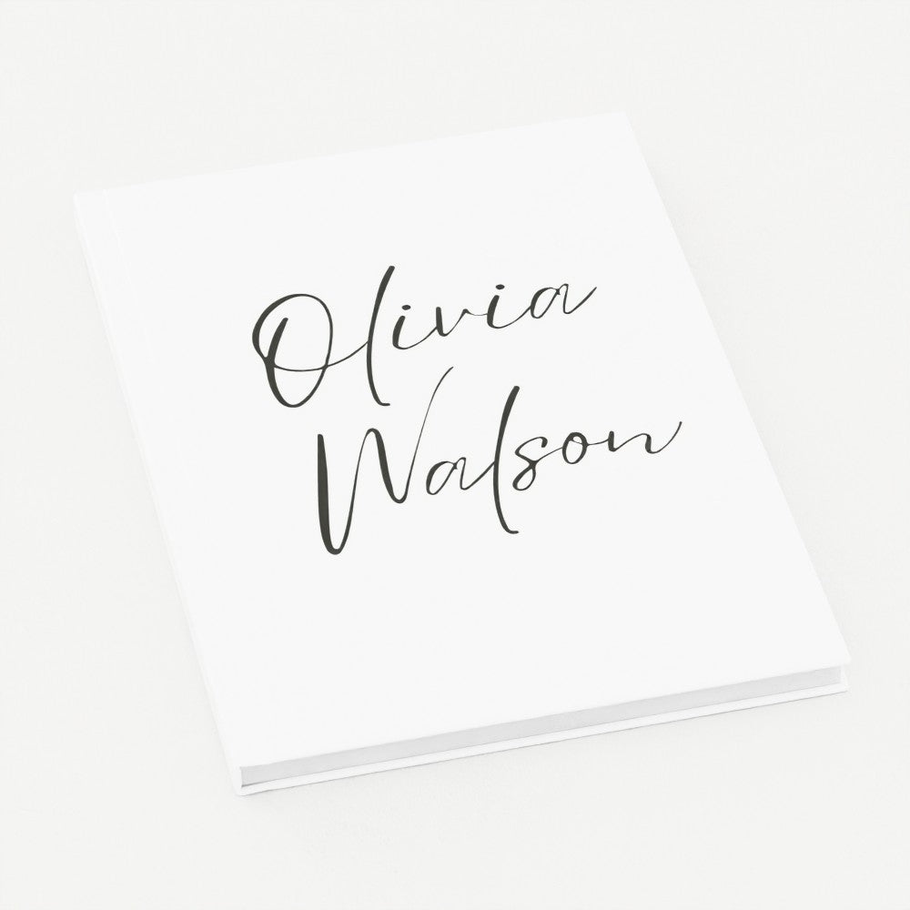 Personalised Hardcover Journal – Custom Name Notebook, A5 Size