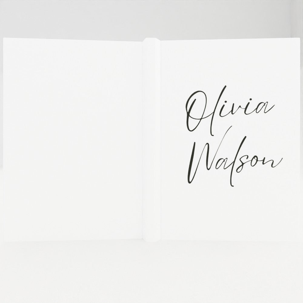 Personalised Hardcover Journal – Custom Name Notebook, A5 Size
