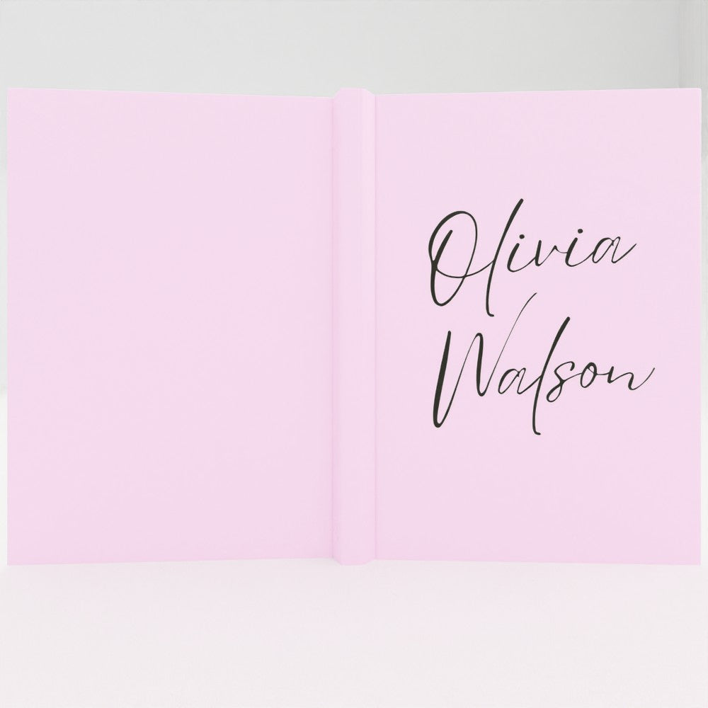 Personalised Hardcover Journal – Custom Name Notebook, A5 Size