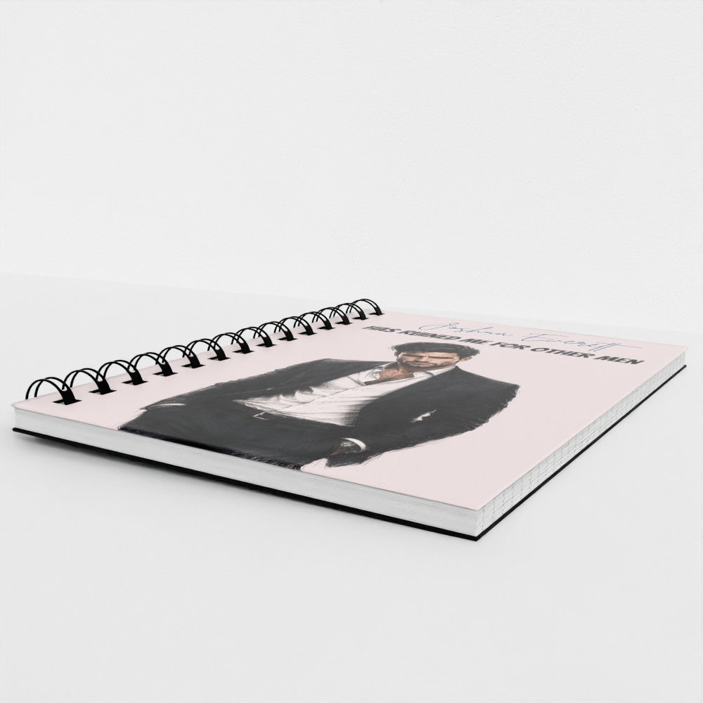 Joshua Everett Ruined Me For Other Men Spiral Lined Notebook