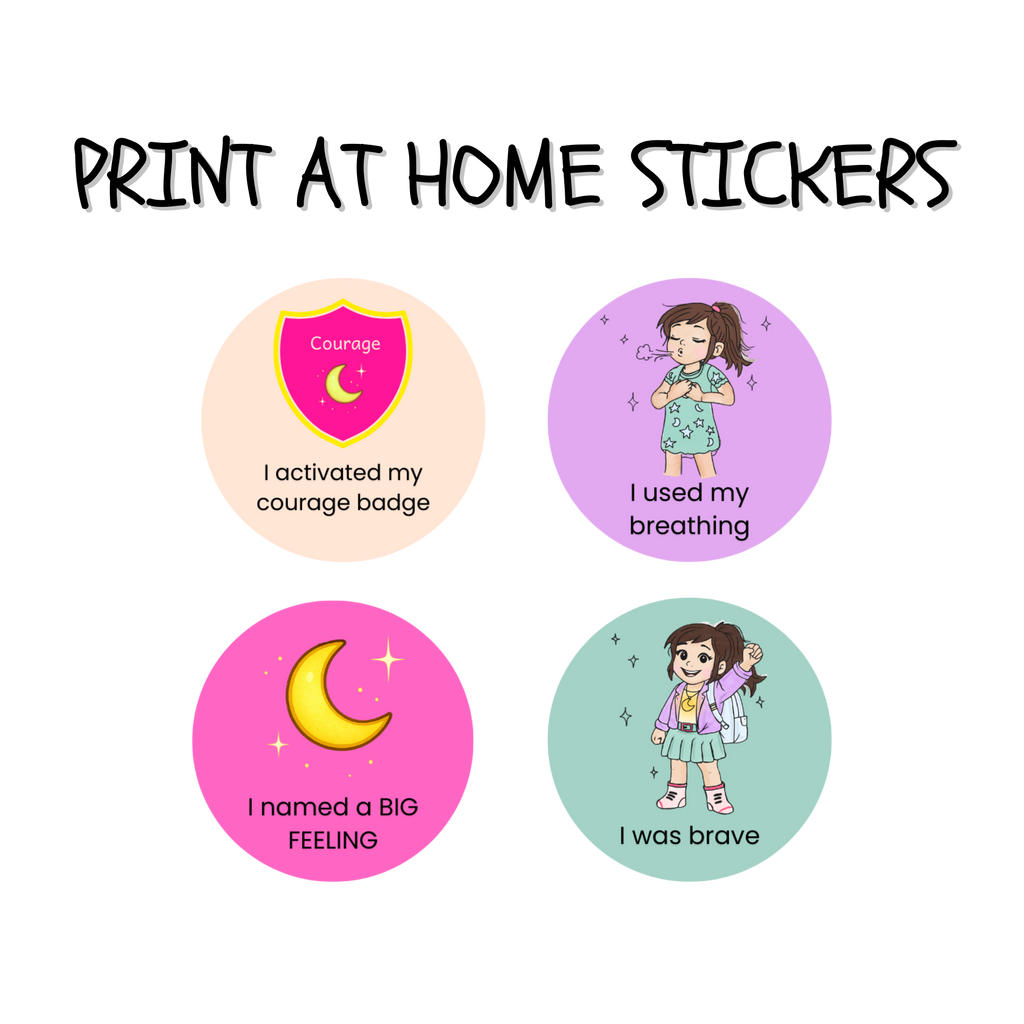 Luna Emotion Stickers - Print at Home